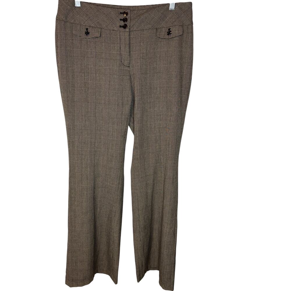 White House Black Market Legacy Plaid Wide Leg Pants Women’s Size 8R